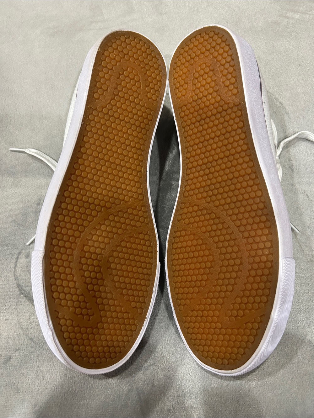 Classic Women's White Canvas Athletic Sneakers - Picture 6 of 6